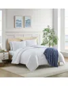 Nautica Embossed Sunflower Comforter Set In White