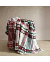 Nautica Emmet Plaid Knit Reversible Throw Blanket