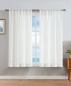 Nautica Erasmus Sheer Rod Pocket Window Curtain Panel Pair Collection In White