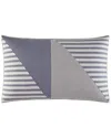 Nautica Fairwater Pieced Throw Pillow In Blue