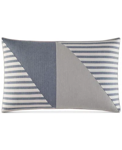 Nautica Fairwater Yarn Dye Cotton Decorative Pillow, 14" X 20" In Multi