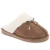 Nautica Faux-fur-lined Slipper In Brown