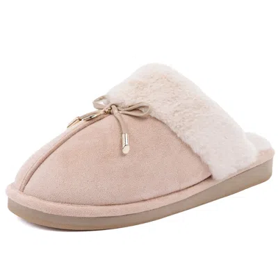 Nautica Faux-fur-lined Slipper In Pink