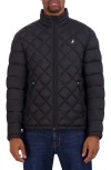 Nautica Featherweight Quilted Puffer Jacket In Black