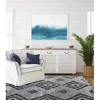 Nautica Fez Machine Washable Puffy Shag Rugs In Gray,navy