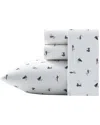 Nautica Fishing Flies 3pc Multi White Sheet Set In Multi
