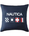 Nautica Flag Printed Decorative Pillow In Blue