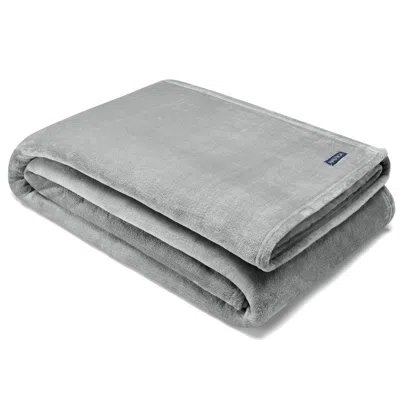 Nautica Flagstone Ultra Soft Plush Twin Blanket In Gray