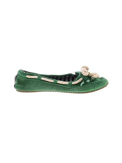 Pre-owned Nautica Flats In Green
