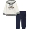 Nautica Fleece Hoodie & Joggers Set In Multi