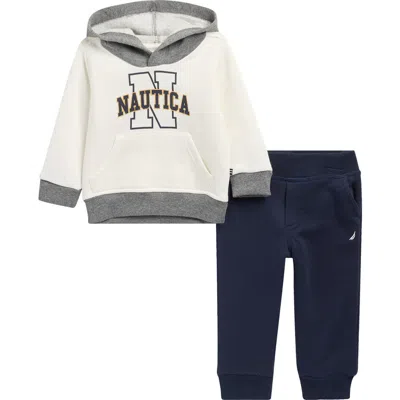 Nautica Babies'  Fleece Hoodie & Joggers Set In Multi
