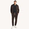 Nautica Fleece Jogger In Brown