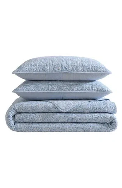 Nautica Floral Park Quilt Set In Blue