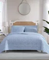 Nautica Floral Park Reversible 2-pc. Quilt Set, Twin In Blue