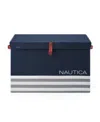 Nautica Folded Large Storage Trunk With Lid In Navy Stripe