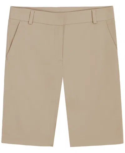Nautica Kids' Girls' 4-6x Tailored Shorts In Brown