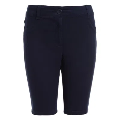 Nautica Girls' Sateen Bermuda Shorts (plus Sizes) In Blue