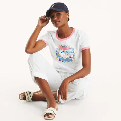 Nautica Graphic T-shirt In White