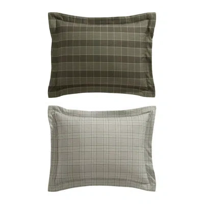 Nautica Haven Plaid Green Reversible Comforter Set