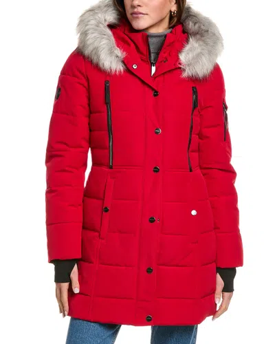 Nautica Heavyweight Mist Coat In Red