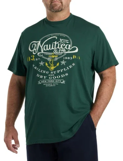 Nautica Heritage Graphic Tee In Tidal Green