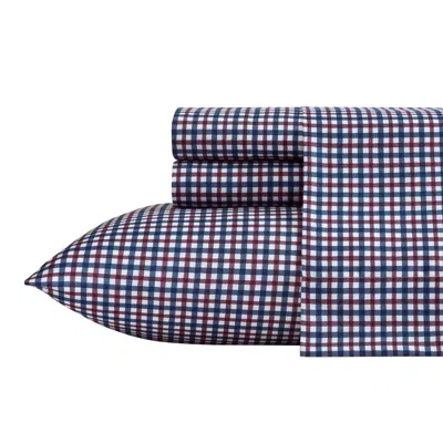 Nautica Heritage Plaid Blue Twin Sheet Set