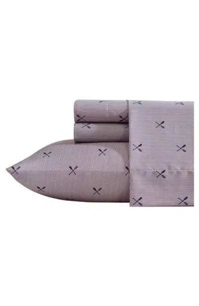 Nautica Heritage Plaid Microfiber Sheet Set In Pink