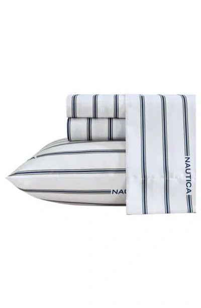 Nautica Heritage Plaid Microfiber Sheet Set In Blue