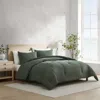 Nautica Herringbone Chenille Green Twin Comforter Set In Gray