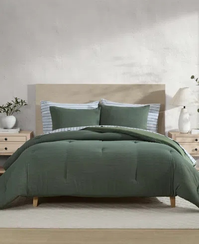 NAUTICA HERRINGBONE JACQUARD CHENILLE SOLID 2-PC. COMFORTER SET, TWIN