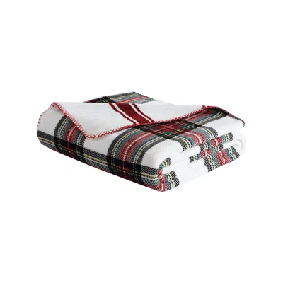 Nautica Hillcrest Plaid Red Throw Blanket In Multi
