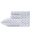 Nautica Holiday Seahorse Flannel Sheet Set