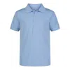 Nautica Husky Boys Performance Stretch Polo In 483 Lt Blu