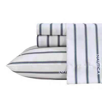 Nautica Inline Green Twin Sheet Set