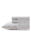 Nautica J-class Boat Stripe Sheet Set In Light Grey