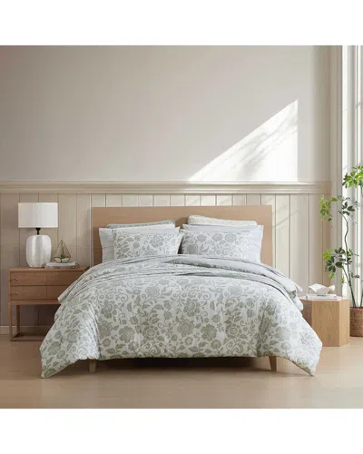 Nautica Jacob Bay Floral Cotton Comforter Set In White