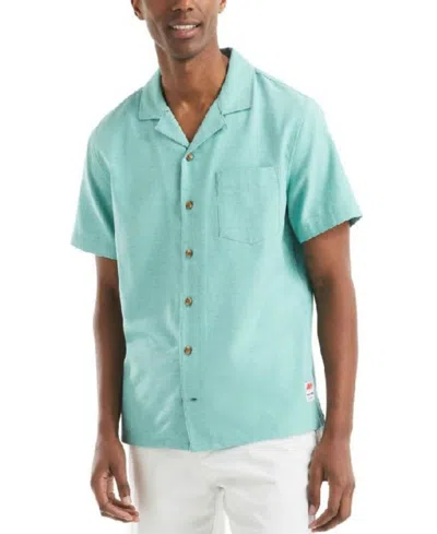 Nautica Jaws X  Men's Classic-fit Jaspe Dobby Button-down Shirt