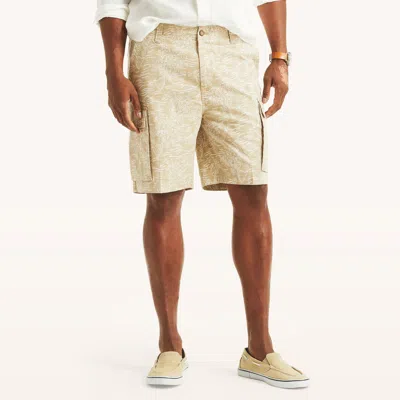 Nautica Men's Relaxed Fit Koi Print 9.5" Cargo Shorts In Flagstone