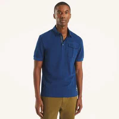 Nautica Jeans Co. Classic Fit Polo In Estate Blue