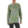 Nautica Jeans Co. Womens Collar Paisley Button-down Top In Multi