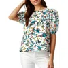 Nautica Jeans Co. Womens Pintuck Chiffon Blouse