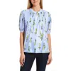 Nautica Jeans Co. Womens Printed Chiffon Blouse