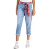 Nautica Jeans Co. Womens Straight Leg Capri Straight Leg Jeans In Multi