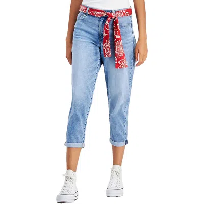 Nautica Jeans Co. Womens Straight Leg Capri Straight Leg Jeans In Multi