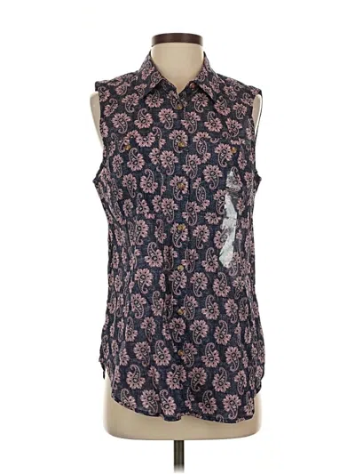 Nautica Jeans Company Sleeveless Button Down Shirt In Blue