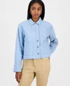 Nautica Jeans Women's Cotton Denim Barn Jacket In Blue