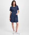 Nautica Jeans Women Denim Button-front Dress