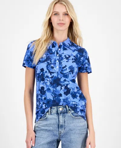 Nautica Jeans Women's Festival Floral Polo Shirt In Multi