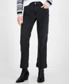 Nautica Jeans Women's High-rise Striped-belt Cargo Pants In Voyage Wash
