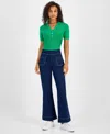 Nautica Jeans Women's High-rise Pull-on Flare Jeans In Andrea Wash